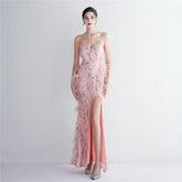 Plumage Luxe Sequin Gown