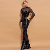 Allure Sequin Dress Maxi-chiccharm