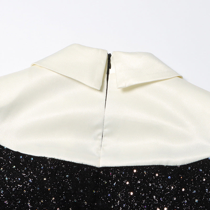 Pearl Embellished Blazer Dress - Chiccharm Boutique