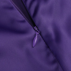 Amethyst Bloom Satin Gown - Chiccharm Boutique