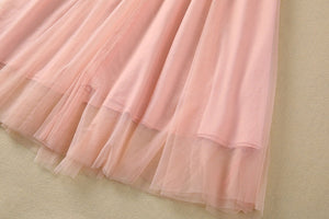 Blush Pink Embroidered Floral Midi Dress - Chiccharm Boutique