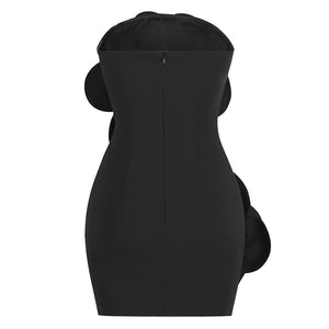 Bold Bloom Strapless Mini Dress - Chic charm