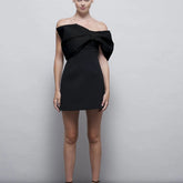 off shoulder mini dress -off the shoulder mini dress- 1 shoulder mini dress- Chiccharm