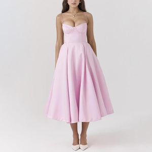 Chic Sweetheart Corset Dress Midi - Chiccharm Boutique