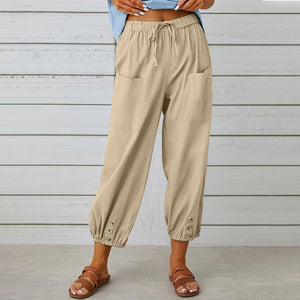 Drawstring Tie Pants - Chiccharm Boutique