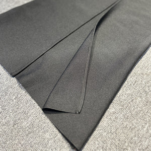 Elegant Bell-Sleeve Gown with Embellished Collar