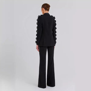 Elegant Embellished Statement Suit - Chiccharm Boutique