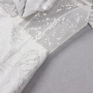Elegant Ivory Ruffled Corset Dress - Chiccharm