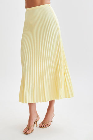 Elegant Pleated Midi Skirt - Chiccharm Boutique