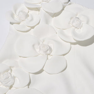 Embellished Petal Orchid Mini Dress - Chiccharm Boutique