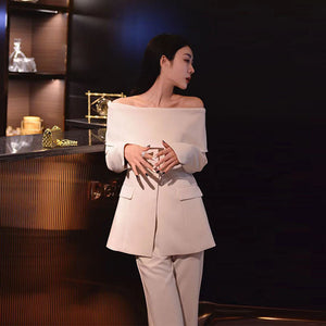 Fashion Socialite Off-Shoulder Suit - Chiccharm