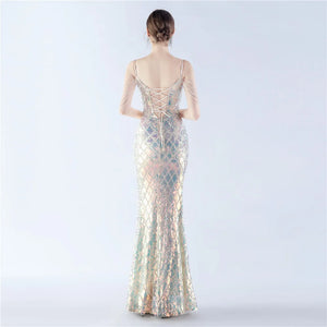 Fishbone Dress Ratchet Sequin - Chiccharm Boutique