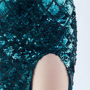 Fishbone Dress Ratchet Sequin - Chiccharm Boutique
