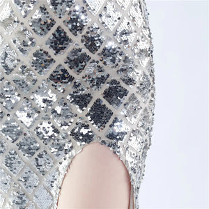 Fishbone Dress Ratchet Sequin - Chiccharm Boutique