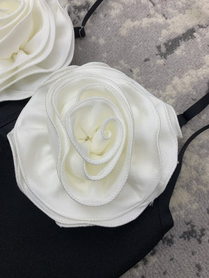 Floral Appliqué Maxi Dress - Chiccharm Boutique