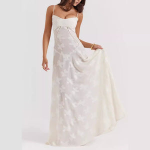 Floral Mesh Maxi Dress - Chiccharm Boutique