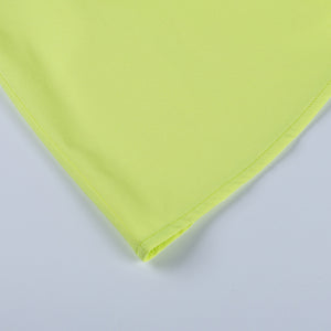 Green Satin Summer Dress - Elegant Mini Dress - Chic Charm