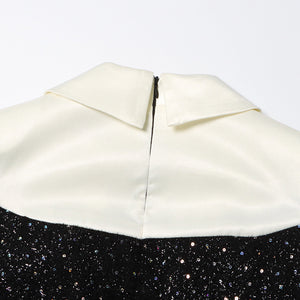 Pearl Embellished Blazer Dress - Chiccharm Boutique