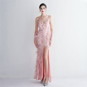 Plumage Luxe Sequin Gown