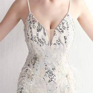 Plumage Luxe Sequin Gown