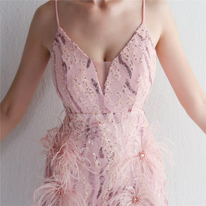 Plumage Luxe Sequin Gown