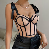 Ribbon Corset Top - Chiccharm Boutique