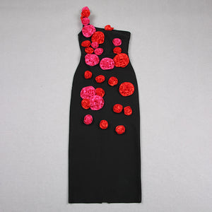Rose Illusion Cascade Dress Pattern - Chiccharm