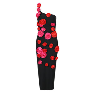 Rose Illusion Cascade Dress Pattern - Chiccharm