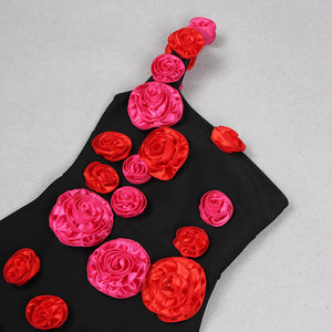 Rose Illusion Cascade Dress Pattern - Chiccharm