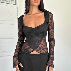 Ruched Bust & V-Hem Top - Chiccharm