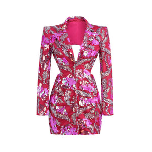 Blazer Mini Dress - Mini dress with blazer - Chicharm