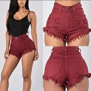 Stretch Sexy Frayed Shorts - Chiccharm