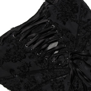 Suspender Lace-Up Back Maxi Dress - Chiccharm Boutique