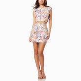 Delicate Floral Embroidered Two-Piece Set - Chiccharm