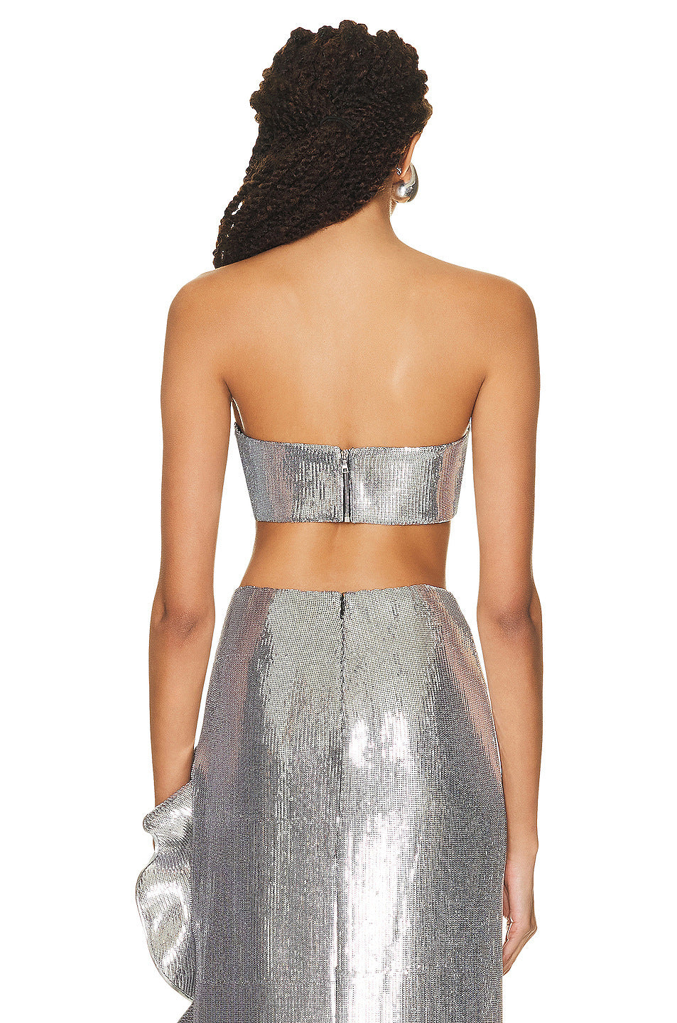 Ruffled Metallic Sequin Set - Chiccharm Boutique