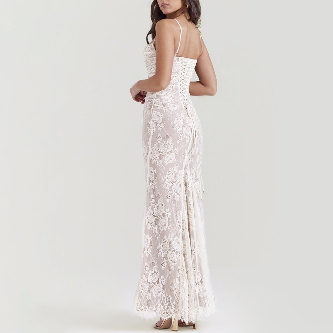Long Sleeve Lace Maxi Dress - Chiccharm
