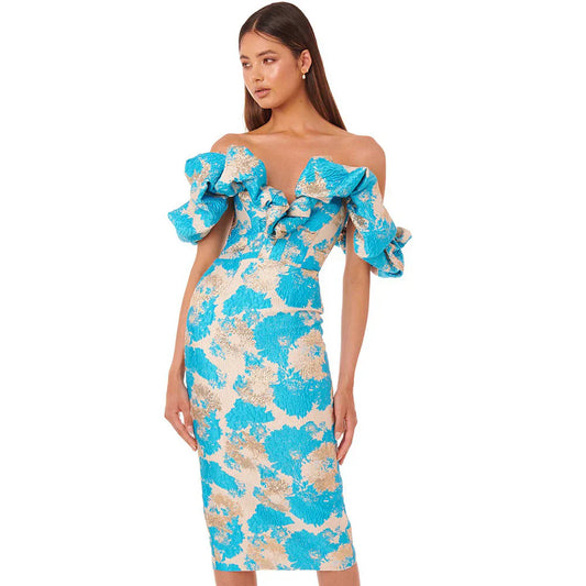 Off Shoulder Dess Midi