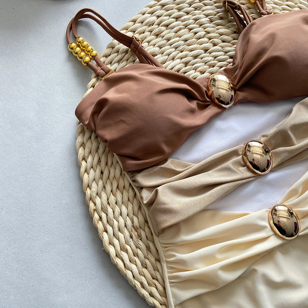 Colorblock Glam Cutout Swimsuit