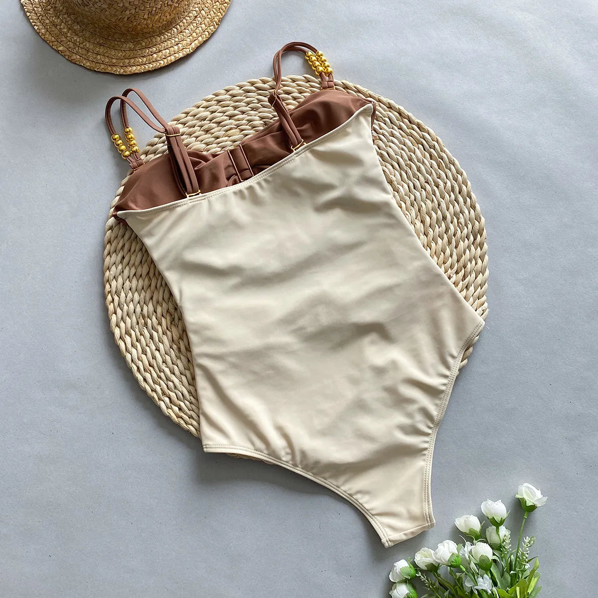 Colorblock Glam Cutout Swimsuit