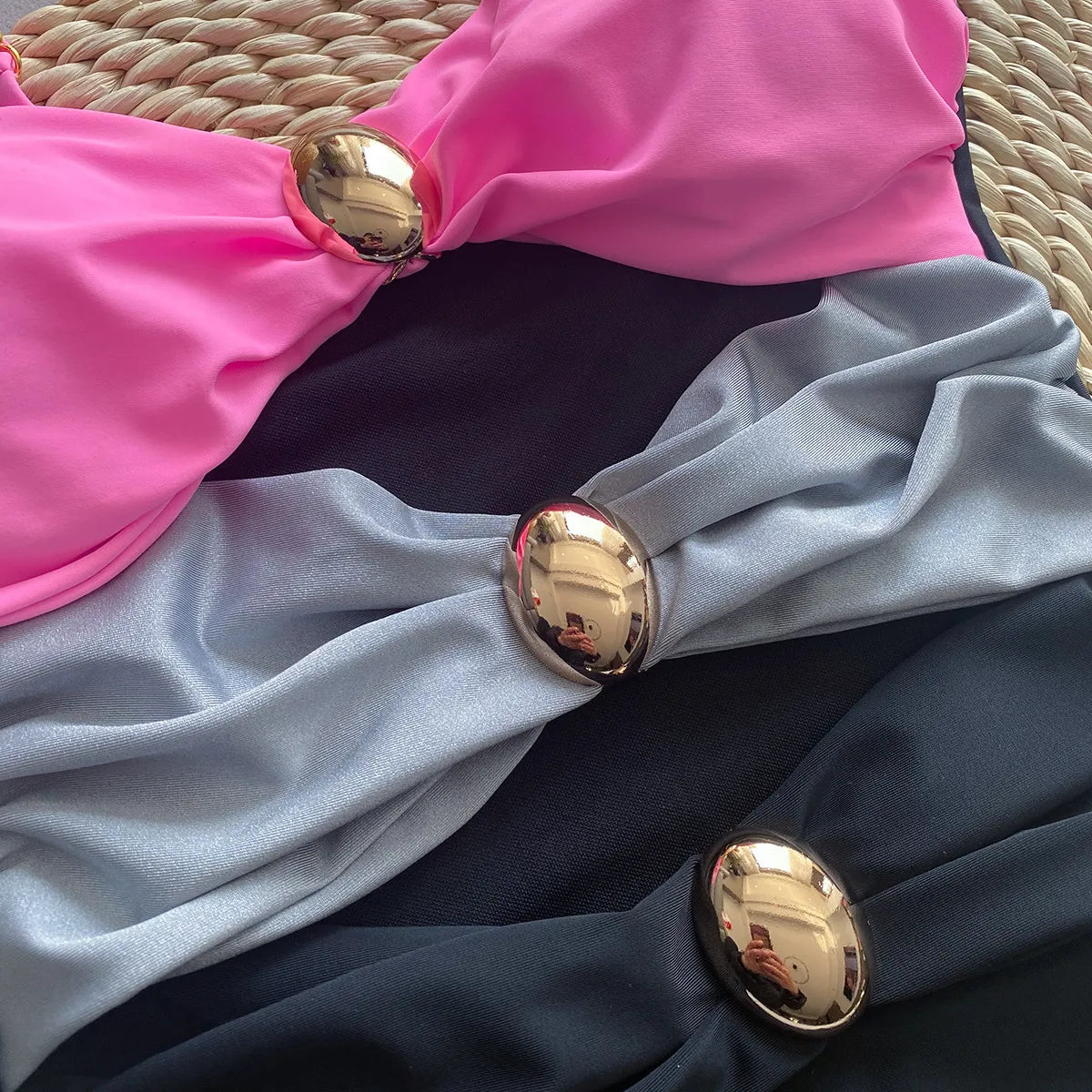 Colorblock Glam Cutout Swimsuit