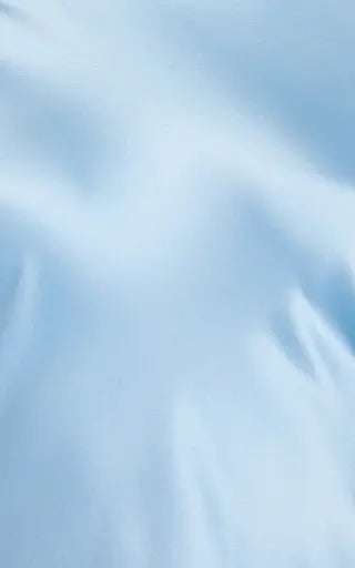 Sky Blue Satin Open Back Maxi Dress
