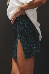 Sequined Glam Mini Skirt