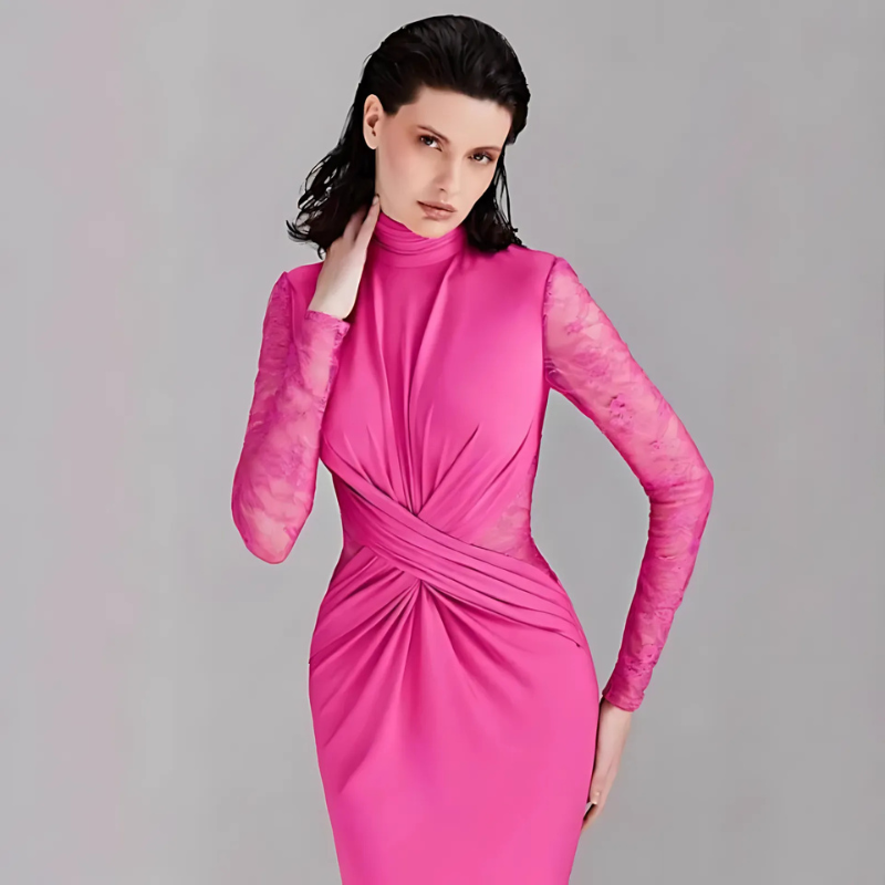 Allure pink wedding dress- Chiccharm Boutiue