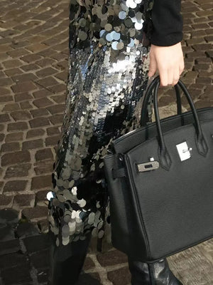 Artistic Sequin Midi Skirt - Chiccharm Boutique