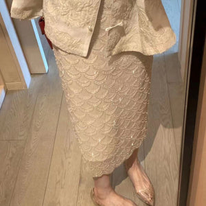 Beaded Mermaid Pencil Skirt - Chiccharm Boutique