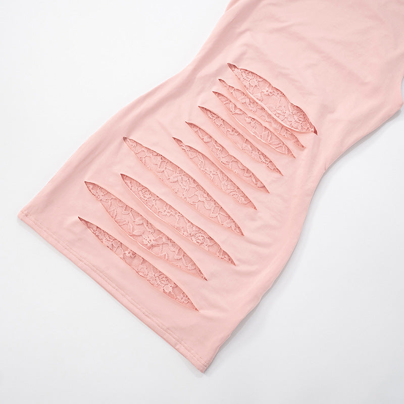 Blush Pink Cutout Mini Dress - Chic Charm Boutique