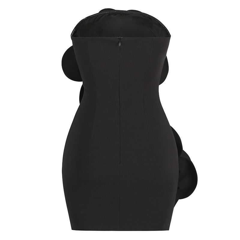 Bold Bloom Strapless Mini Dress - Chic charm