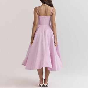 Chic Sweetheart Corset Dress Midi - Chiccharm Boutique