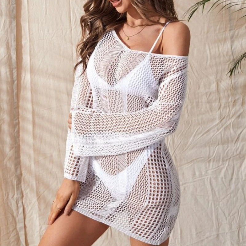 Coastal Allure Crochet Beach Dress - Chiccharm