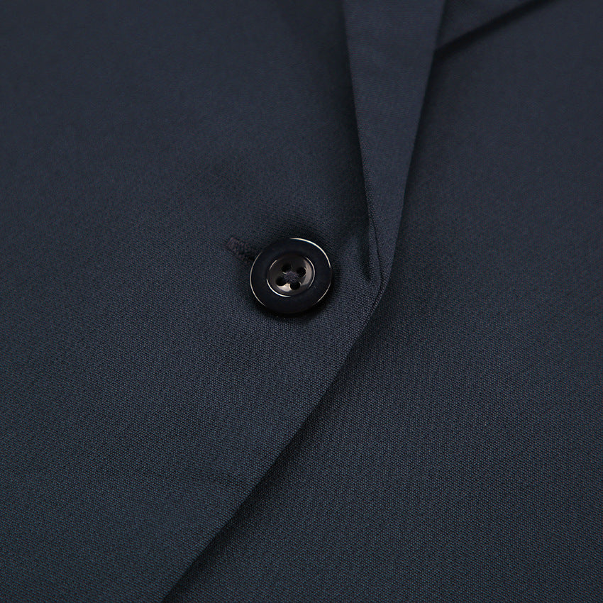 Cropped Blazer and High-Waist Wide-Leg Trousers Set - Chiccharm